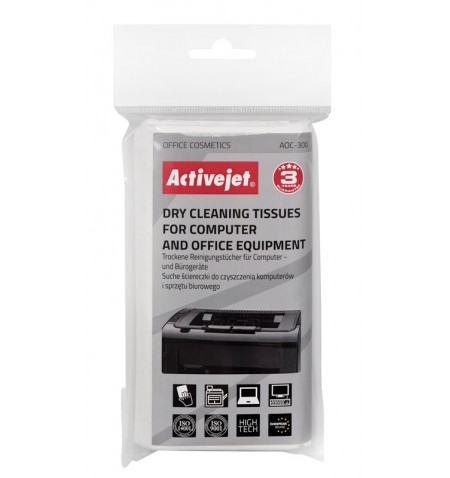 Activejet AOC-300 įrangos valymo rinkinys Įrangos valymo sausos šluostės Computer mouse, Žaidimu konsolė, Klaviatūra, Mobilusis 