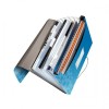 Aplankas-kartoteka su gumele Leitz WOW, A4, plastikinis, mėlynas, 6 skyrių  0816-103