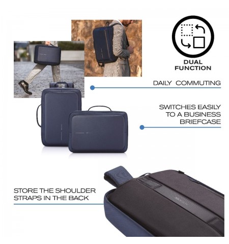 XD DESIGN ANTI-THEFT BACKPACK / BRIEFCASE BOBBY BIZZ NAVY P/N: P705.575