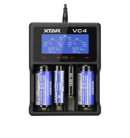 XTAR VC4 Buitinei baterijai USB