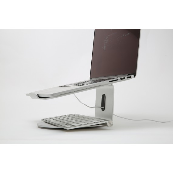 360° aluminium laptop stand POUT EYES 4 silver