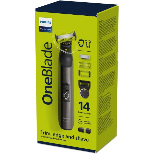 Philips OneBlade Pro QP6651/61 beard trimmer Wet & Dry Grey
