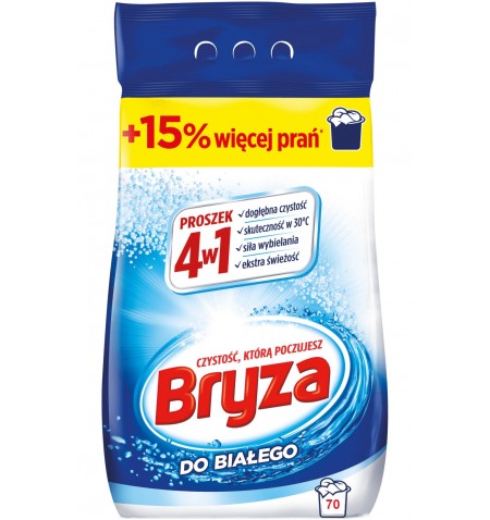 Bryza 4w1 Washing Powder for White Fabrics 4,55 kg