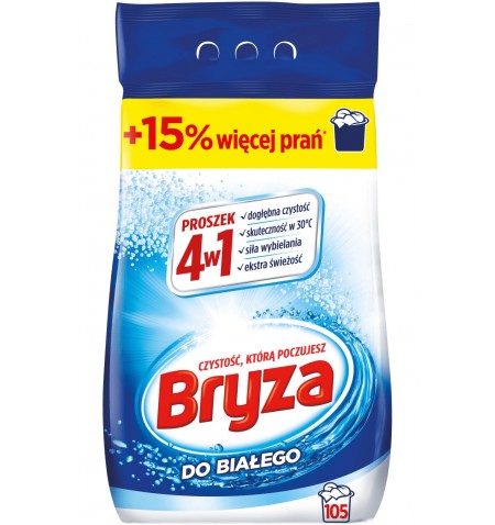 Bryza 4w1 Washing Powder for White Fabrics 6,825 kg