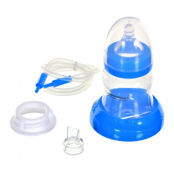 Esperanza ECM003B elektrinis / rankinis 2-in-1 krūties siurblys mėlynas 150 ml