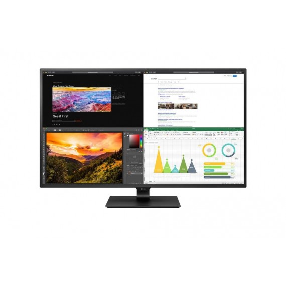 LCD Monitor|LG|43UN700-B|42.5 |4K|Panel IPS|3840x2160|16:9|Matte|8 ms|Speakers|Tilt|43UN700-B