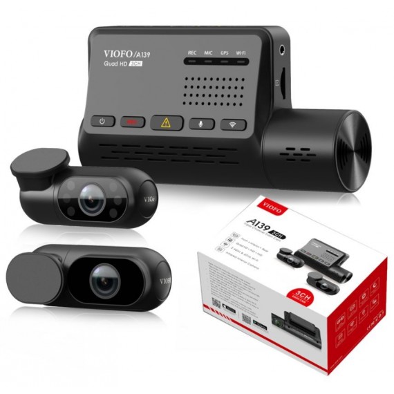 Dashcam VIOFO A139 3CH GPS, WIFI, 3 Cameras