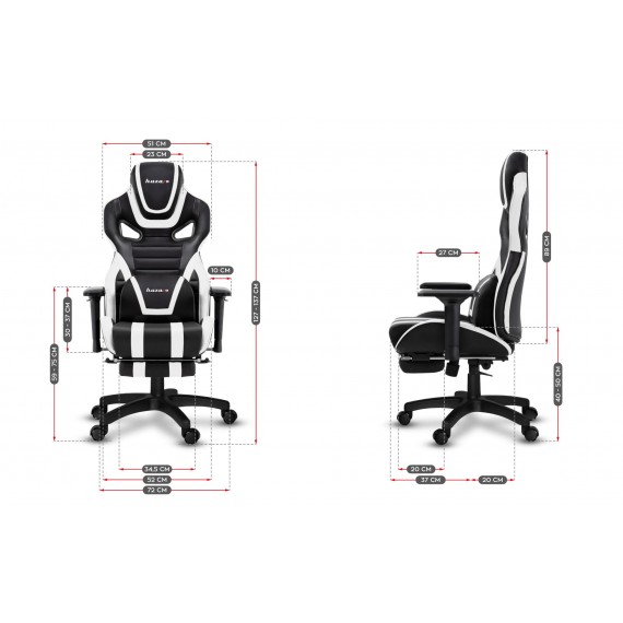 Huzaro Force 7.5 Universal gaming chair Black, White