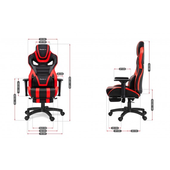 Huzaro Force 7.5 Universal gaming chair Black, Red