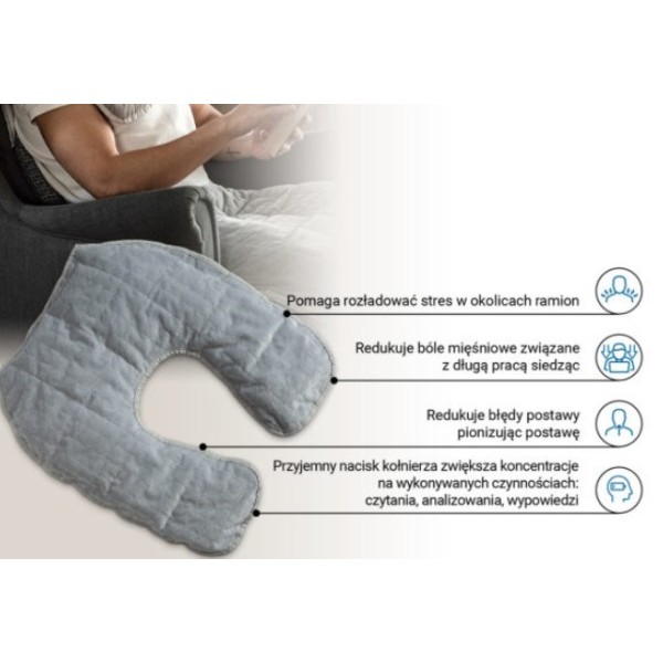 Home office gray weight set - band + cushion + collar