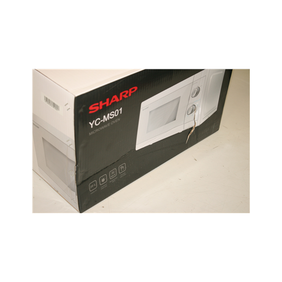 SALE OUT. Sharp YC-MS01E-C Microwave oven, 20 L capacity, 800 W, White Sharp Microwave Oven  YC-MS01E-C Free standing, 20 L, 800