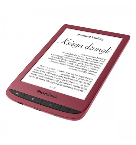 Pocketbook Touch Lux 5 elektroniniu knygu skaityklė Lietimui jautrus ekranas 8 GB „Wi-Fi“ Raudona