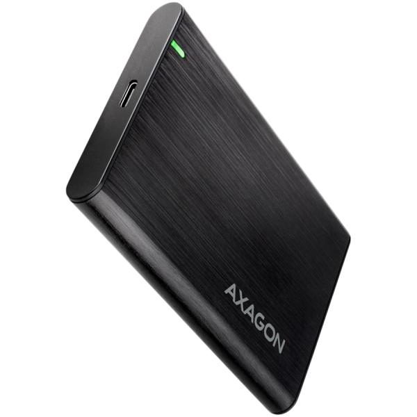 AXAGON EE25-A6C USB-C 3.2 Gen 1 - SATA 6G 2.5 External SCREWLESS ALU RAW box BLACK