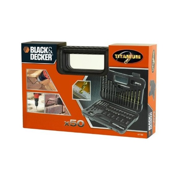 Black & Decker A7188-XJ grąžto antgalis 50 vnt
