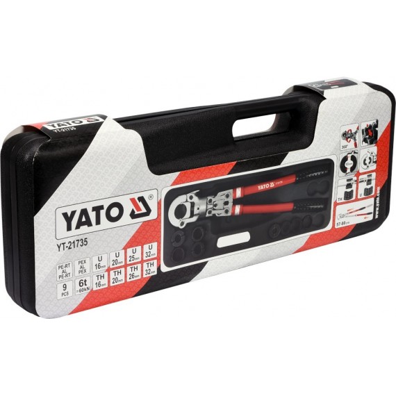 Yato YT-21735 Crimping tool Black,Red