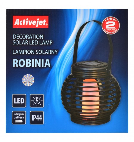 Activejet AJE-ROBINIA lauko apšvietimas Lauko pakabinamas šviestuvas Nekeičiama (-os) lemputė (-os) LED Juoda, Ruda