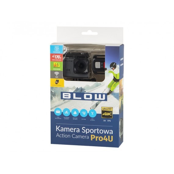 BLOW 78-538# veiksmo-sporto kamera 4K Ultra HD CMOS 16 MP „Wi-Fi“ 58 g