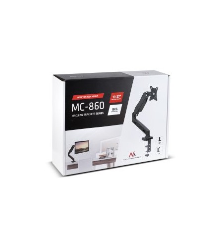 Maclean MC-860 stalinis plokščiuju ekranu laikiklis 68,6 cm (27 ) Varžtai Juoda
