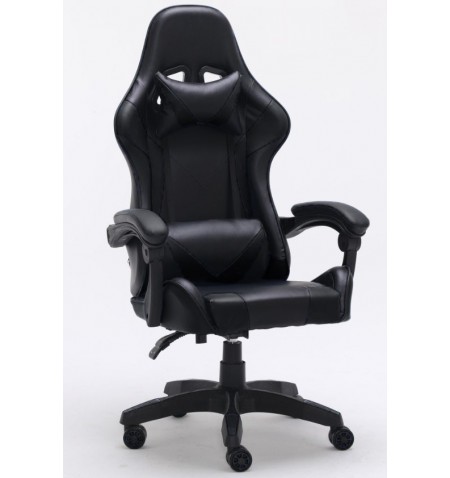 Topeshop FOTEL REMUS CZERŃ biuro kėdė Paminkštinta sėdynė Paminkštinta nugaros atrama