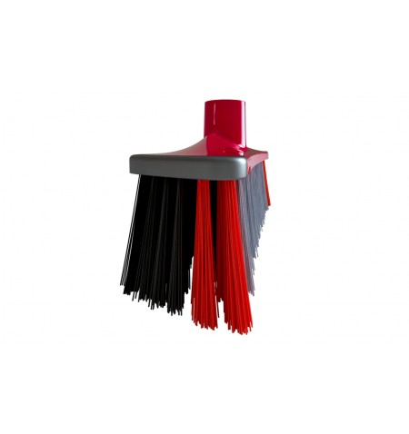 Vileda 142156 broom Indoor Soft / Hard bristle Polyethylene terephthalate (PET) Black, Grey, Red