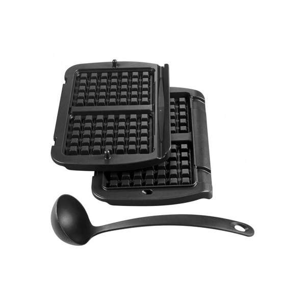 TEFAL Belgian waffle plates for OptiGrill+ XA723812 Number of pastry 2, Black