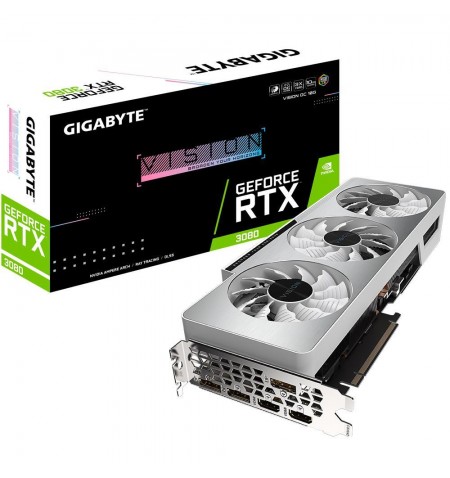 Graphics Card|GIGABYTE|NVIDIA GeForce RTX 3080|10 GB|320 bit|PCIE 4.0 16x|GDDR6X|Memory 19000 MHz|GPU 1800 MHz|2xHDMI|3xDisplayP