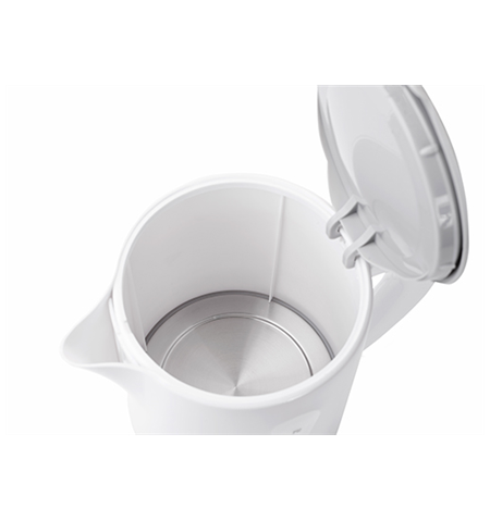 Kettle Adler AD 1244  Standard kettle, Plastic, White, 2000 W, 360° rotational base, 2.5 L