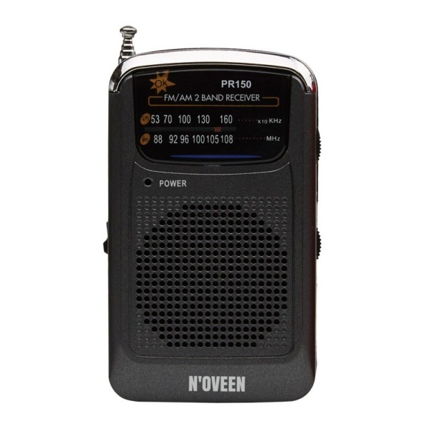 N'oveen PR150 Portable Radio Black