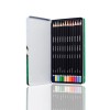Spalvotų pieštukų rinkinys Derwent Academy, 12 pastelinių spalvų, metalinėje dėžutėje