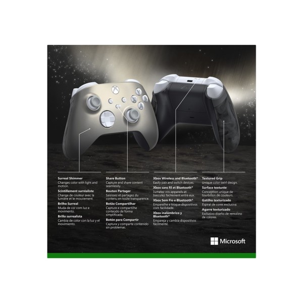 Microsoft QAU-00040 Gaming Controller Beige, Grey Gamepad Analogue / Digital Android, PC, Xbox One, Xbox One S, Xbox One X, Xbox