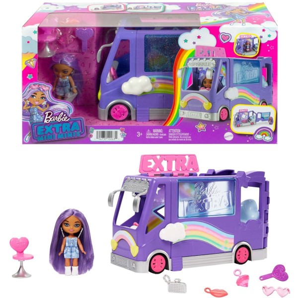 Barbie Extra Concert Minibus + Mini Minis Doll Set HKF84