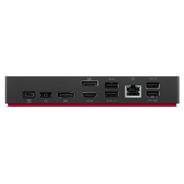 Lenovo 40B50090EU notebook dock/port replicator Wired USB 3.2 Gen 1 (3.1 Gen 1) Type-C Black
