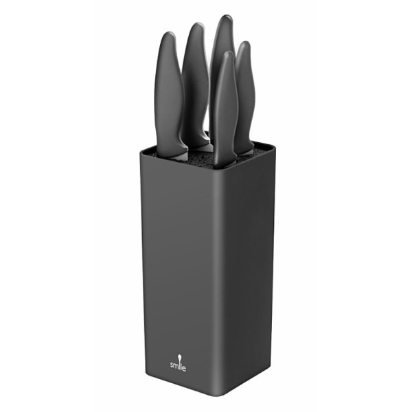 Smile SNS-7 6-piece block knife set in graphite