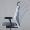 Up Up Athene ergonominė biuro kėdė Juoda, Pilkas + Mėlinas audinys