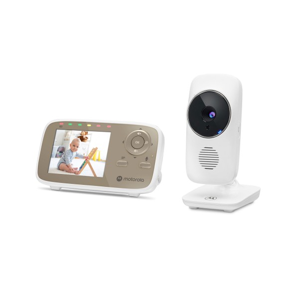 Motorola Video Baby Monitor  VM483 2.8 White/Gold
