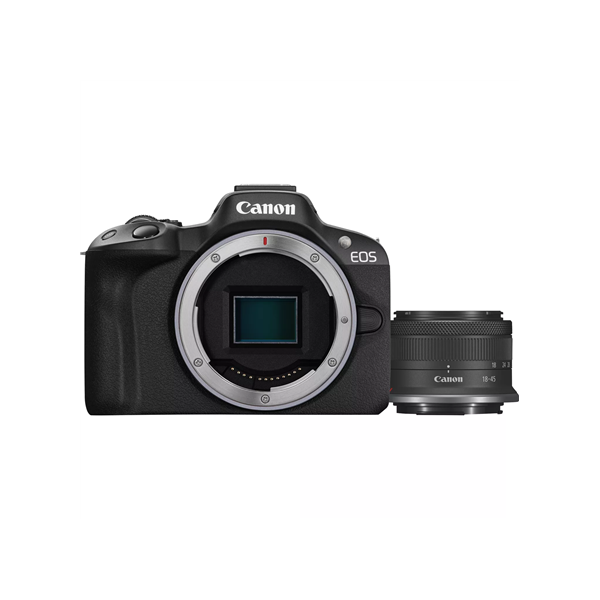 Canon EOS R50 + RF-S 18-45mm F4.5-6.3 IS STM (SIP) Megapixel 24.2 MP, Image stabilizer, ISO 32000, Display diagonal 2.95 , Wi-Fi
