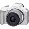 Canon EOS R50 WH + RF-S 18-45mm F4.5-6.3 IS STM (SIP) Megapixel 24.2 MP, Image stabilizer, ISO 32000, Display diagonal 2.95 , Wi