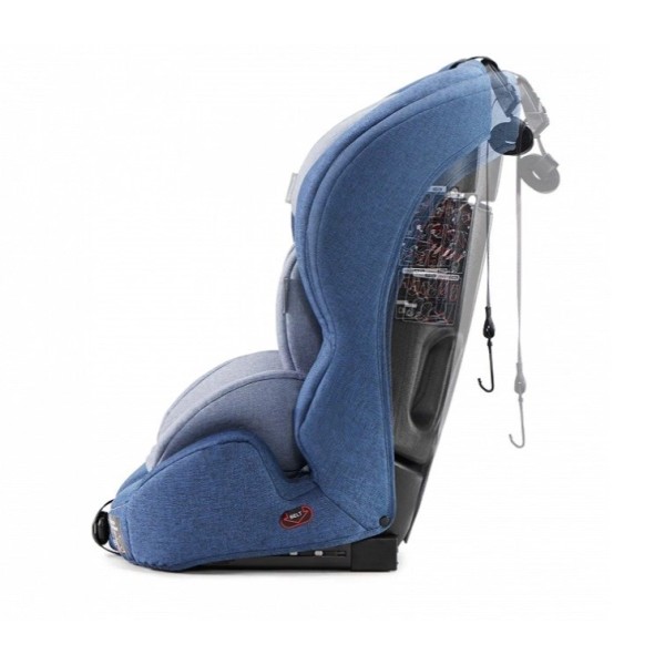 Kinderkraft Safety-Fix navy car seat with ISOFIX system