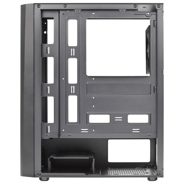 Aerocool DELTABKV1 ATX PC Case RGB Front Full Side Window 12cm Fan Black
