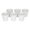 Set of 6 espresso cups BIALETTI BICCHIERINI Porcelain 6x 60 ml White