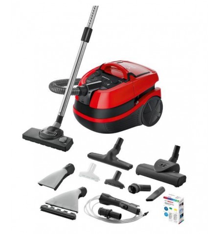 Vacuum Cleaner|BOSCH|BWD421PET|Canister/Wet/dry/Aquafilter|2100 Watts|Black / Red|Weight 7 kg|BWD421PET