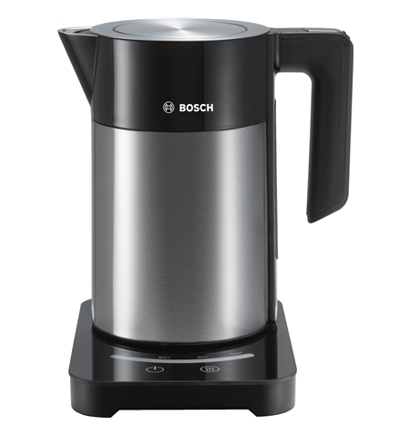 Bosch Kettle TWK7203 With electronic control, Stainless steel, Stainless steel/ black, 2200 W, 360° rotational base, 1.7 L