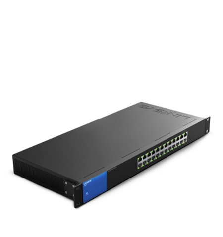 Linksys Switch LGS124 Unmanaged, Rack Mountable, 1 Gbps (RJ-45) ports quantity 24, Power supply type Internal