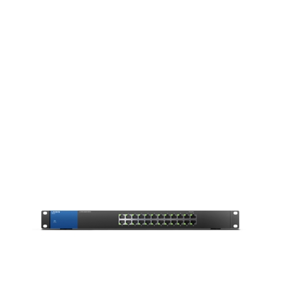 Linksys Switch LGS124 Unmanaged, Rack Mountable, 1 Gbps (RJ-45) ports quantity 24, Power supply type Internal