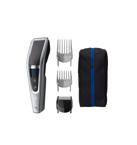 Philips Hairclipper series 5000 HC5630/15 Cordless or corded, Number of length steps 28, Step precise 1 mm, Black/Grey