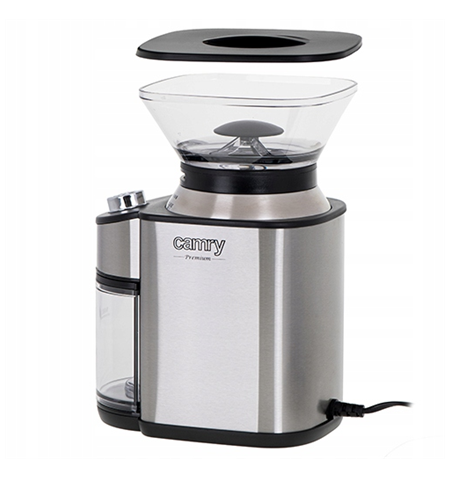 Camry Coffee Grinder CR 4443 200 W, Coffee beans capacity 230 g, Number of cups 12 per container pc(s), Inox