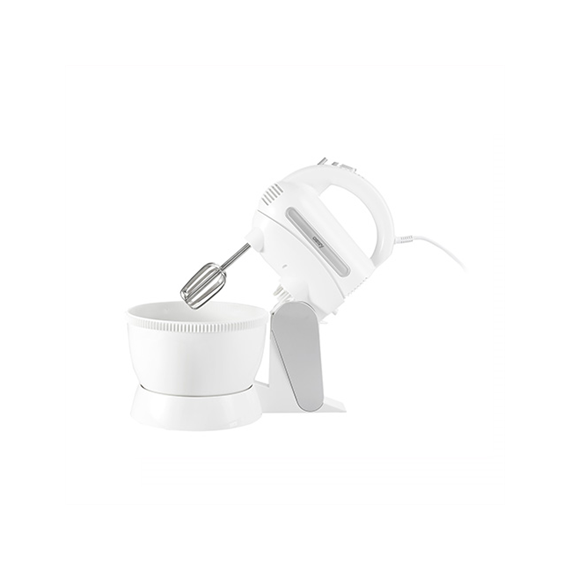 Camry Mixer CR 4213 Mixer with bowl, 300 W, Number of speeds 5, Turbo mode, White