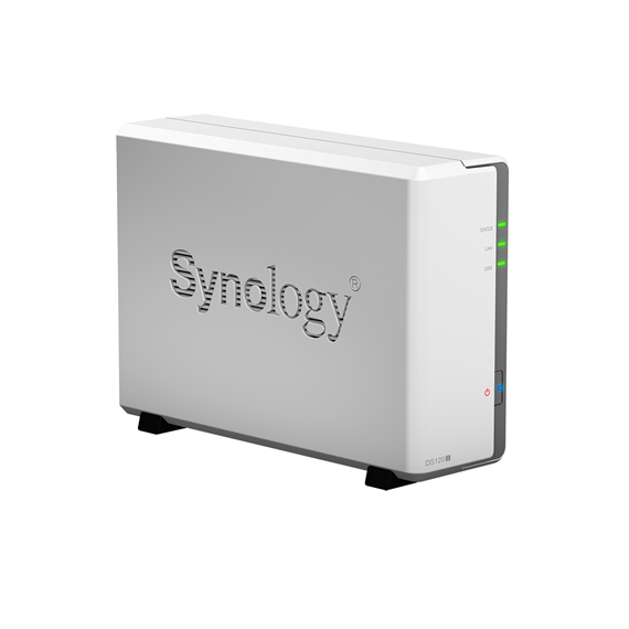 Synology Tower NAS DS120j up to 1 HDD/SSD, Marwell, Armada 3700 Dual-Core, Processor frequency 0.8 GHz, 0.5 GB, DDR3, 1x1GbE, 2x