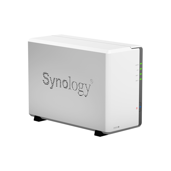 Synology Tower NAS DS220j up to 2 HDD/SSD, Realtek RTD1296 Quad Core, Processor frequency 1.4 GHz, 0.5 GB, DDR4, RAID 0,1,Hybrid