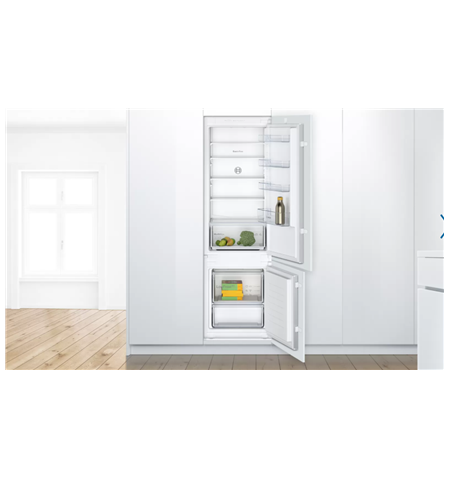 Bosch Serie 2 Refrigerator KIV87NSF0 Energy efficiency class F, Built-in, Combi, Height 177 cm, Fridge net capacity 200 L, Freez